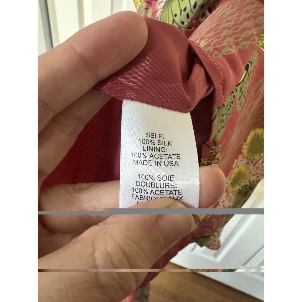 VTG NANETTE LEPORE 100% SILK Butterfly Sleeveless Y2K Dress Rare Fairy Glam 4 - Picture 6 of 9